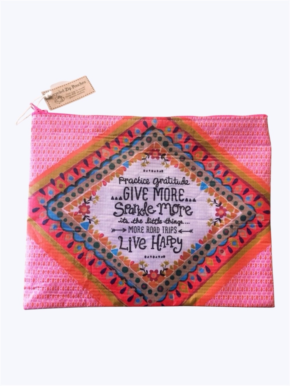 Recycled Zip Pouch - Super Cute!